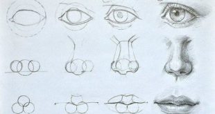 Draw eyes, mouth and nose learn-dekoking-com