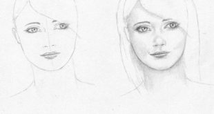 Drawing a face: step by step