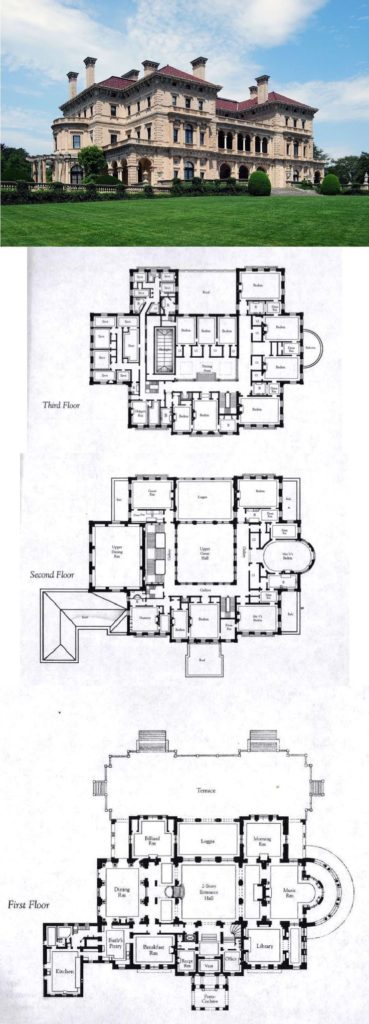 Floor plans for gilded old age villas. - SkyscraperPage Forum The Breakers, Newport ...