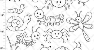 Happy Bugs Digital Stamps