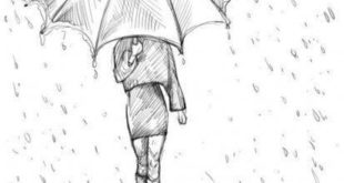 If you want to draw a girl with an umbrella, look ..., #madchen # ...