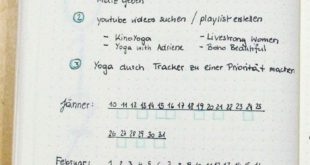 Steps to make yoga a habit for the Bullet Journal - Example Layou ...