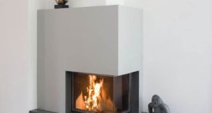 The two-sided hot air fireplace is from Spartherm (Varia 2Rh). The color is ...