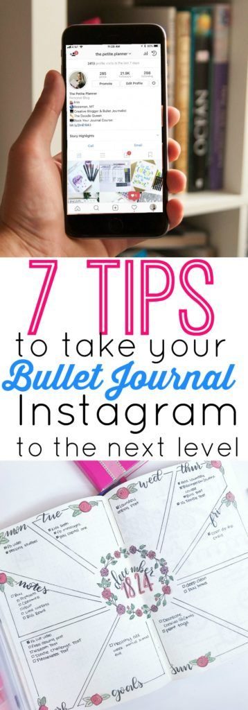 These 7 tips will help you to increase your Instagram account for the Bullet Journal