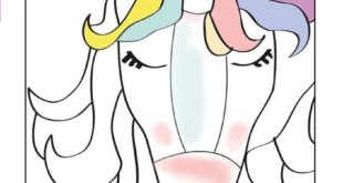 Unicorn coloring page. A printable for free download for little princesses, ...