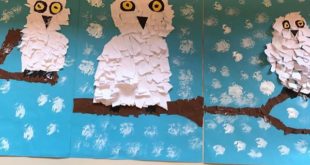 What would an owl class be without snow owls drawing #primary school #schule #eul ...