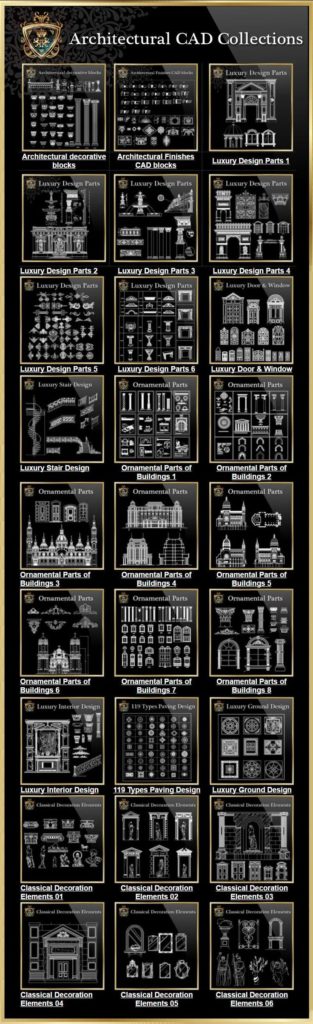 Bund Architectural CAD drawings package ¡(The best collections! Get a total of 79 Col