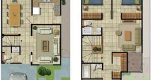 Flat plans for two-story houses - Search with Google # Homespequeñasdospisos