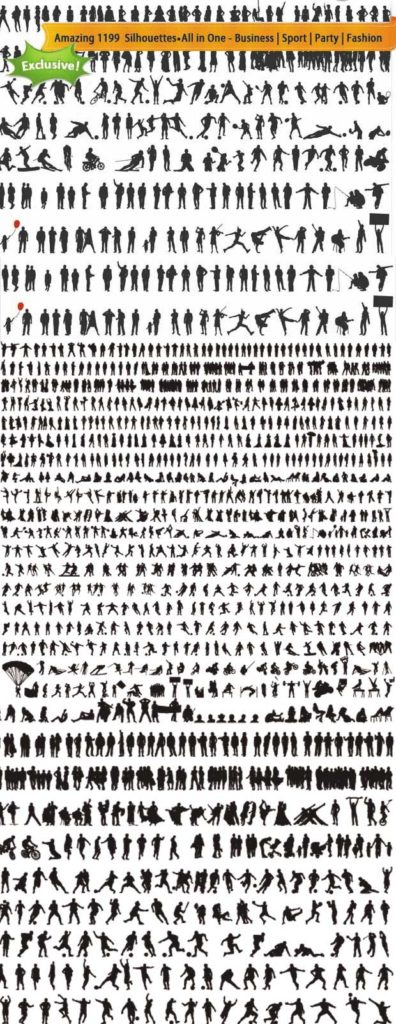 Amazing 1,119 silhouettes - all in one