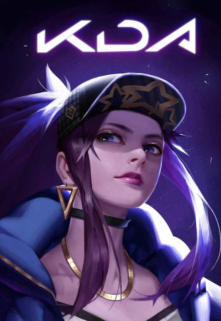 ArtStation - KDA-Akali, Yuchao Wang