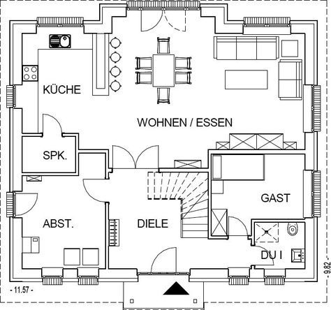 Country house ground floor with 90.40 m² of living space