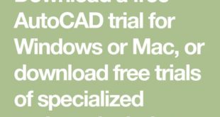 Download a free trial version of AutoCAD for Windows or Mac, or download free trial versions of ...