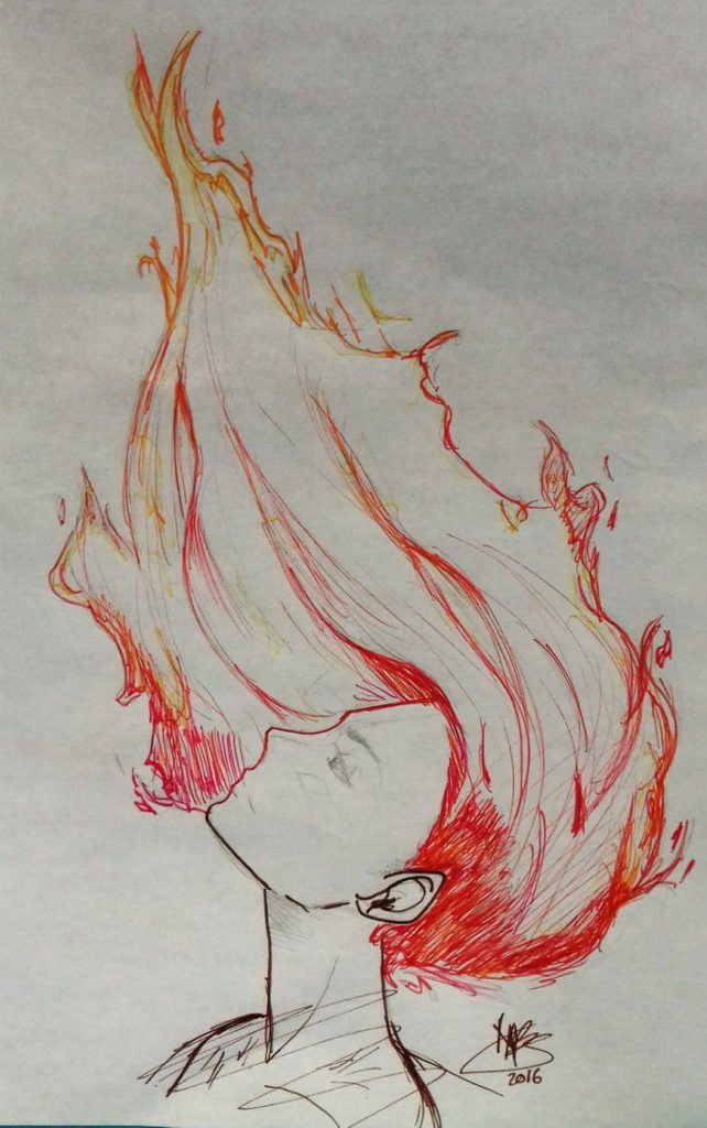 Fire hair