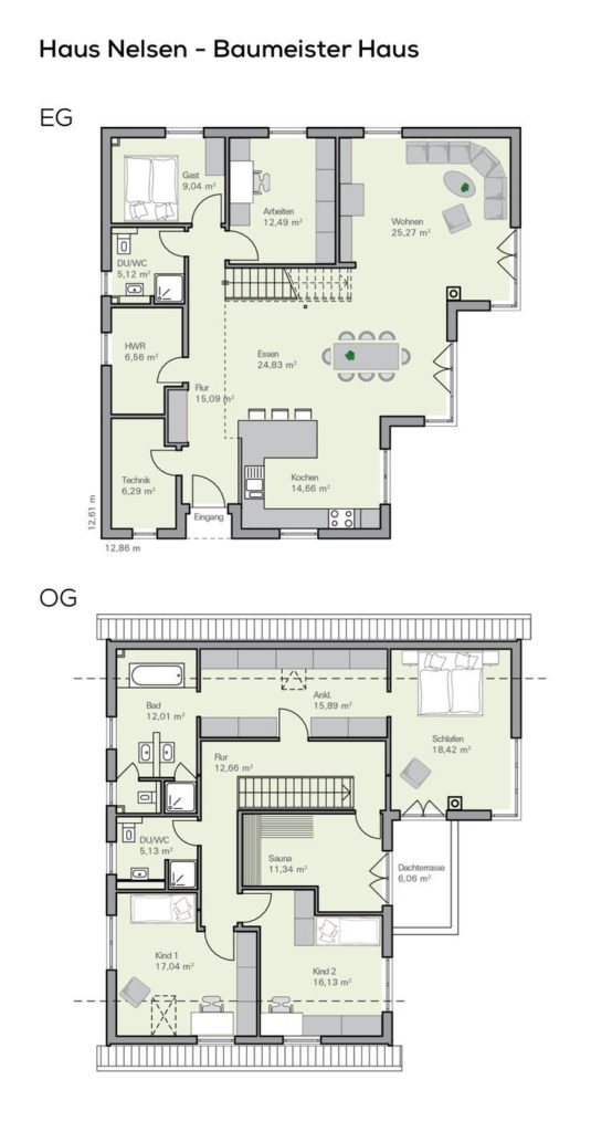 Floor plan Detached house with garage: 6 rooms, living room of 220 m², ...