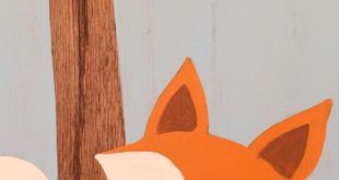 Forest Nursery Art Fox Decor Forest by SweetBananasArt