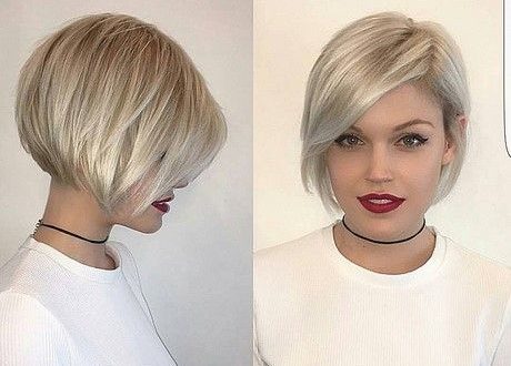 Hairstyle for a round face 2018 # Short hairstyles # Pixie hairstyles #  Fine hair # Long hair ... - Dwg Drawing Download