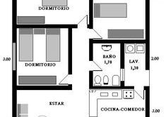 House plan of 7x9m