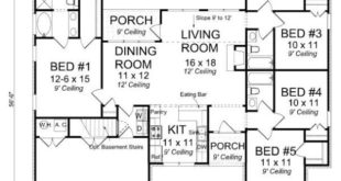 House with 5 bedrooms and 153 square meters - Free Home Plans | of Plans ...