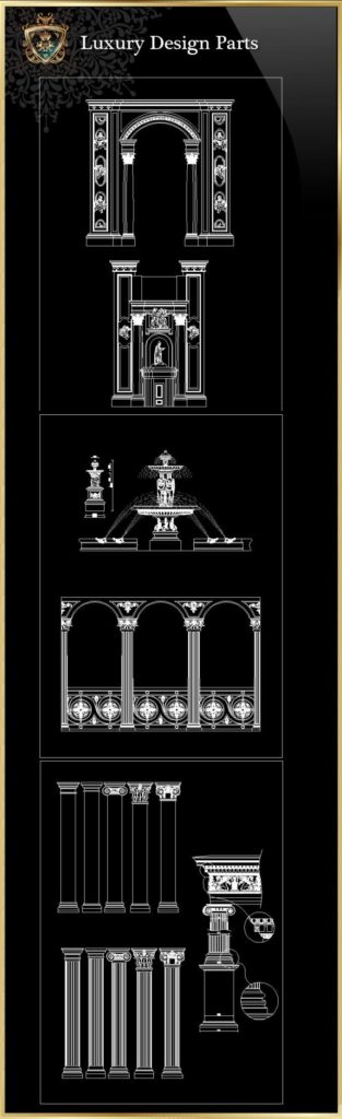 Luxury design pieces 3 | FREE CAD BLOCKS AND DRAWINGS DOWNLOAD CENTER