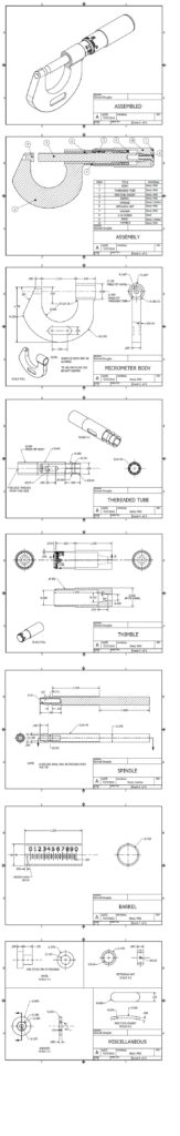Machining of planes for a 0-1 inch micrometer.