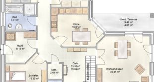 PLAN 133: angular bungalow with more than 130 m² of living space and a usable area in the ...