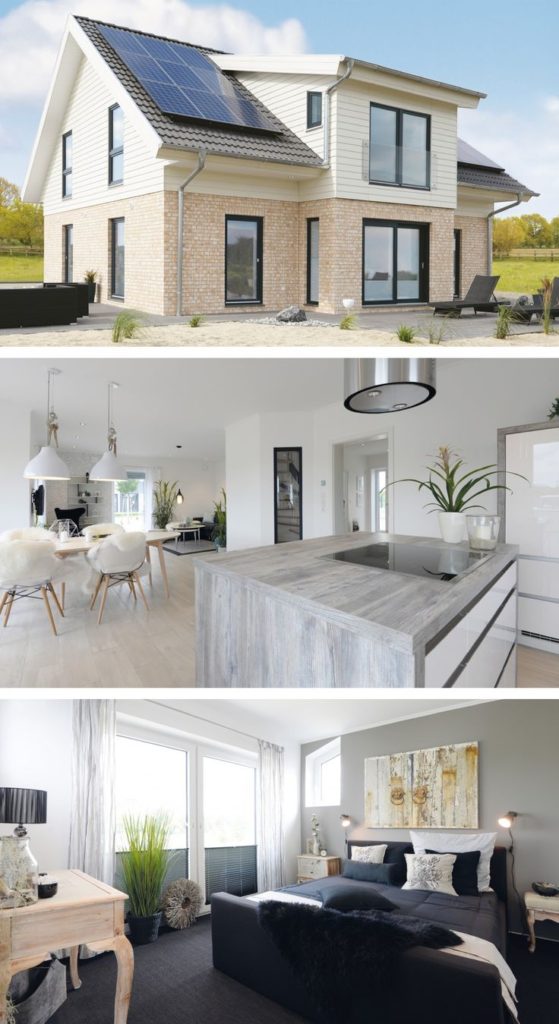 Scandinavian style detached house - Haus Schönhagen Danhaus - Prefabricated house ...