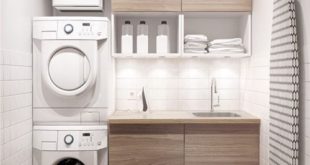 This is what an elegant laundry looks like! # laundry #hauswirtschaftsraum