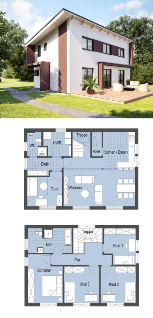Top Star 145 - Hanlo House - Bauhaus design with an open floor plan