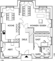 Urban villa Floor plan with 109.65 m² of living space