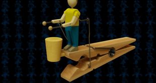 Wooden drum toy clothespin - Autodesk 3ds Max, STEPS / IGES, SOLIDWORKS, Parasoli ...