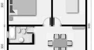 2 floor plan of 2 bedrooms