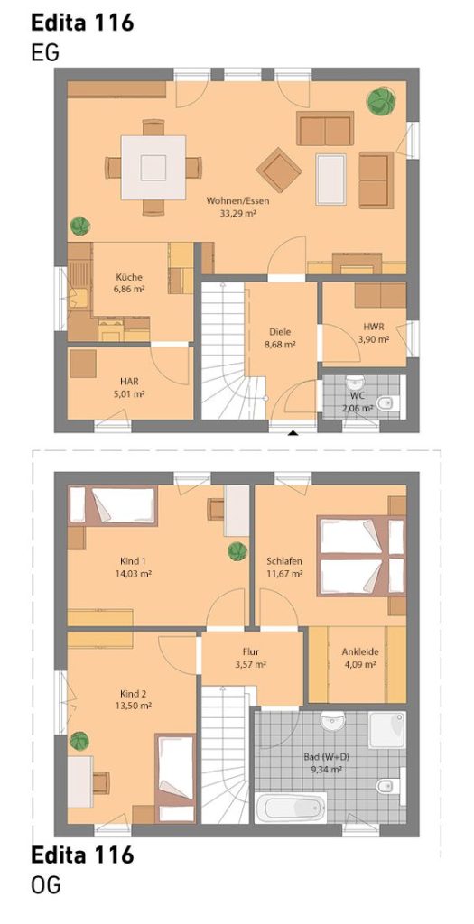 Floor plan without hold (also possible with hold)