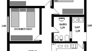 House plan of 7x9m