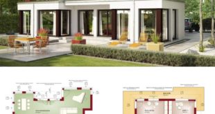 Single-family house Evolution 154 V10 Bien Zenker - Modern prefabricated house with hipped roof ...