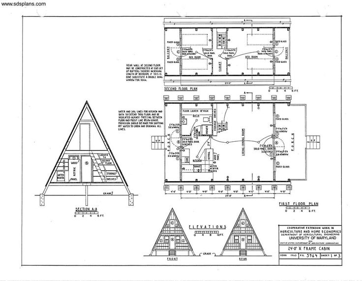 cottage-A-frame-planos.jpg (1200 × 932)