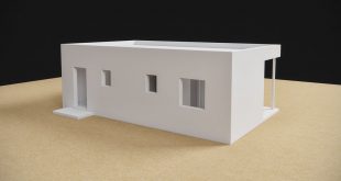 New design for a small prefabricated house.