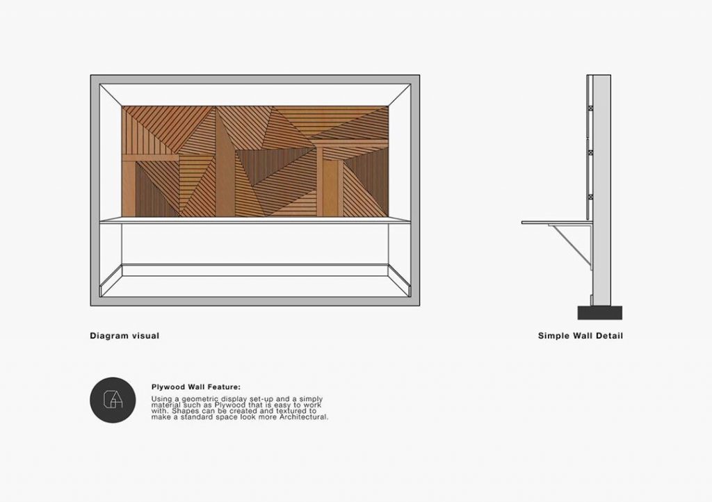 A plywood installation: Use a simple and easy-to-machine material, such as: