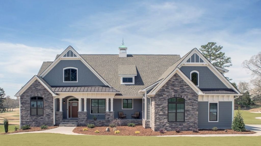 Austin House plan 1409 front exterior built by