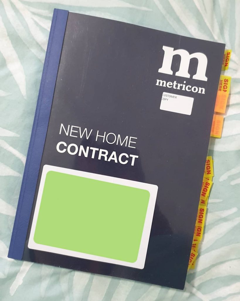 Currently, our new home contract is being reviewed. We hope to sign it next week