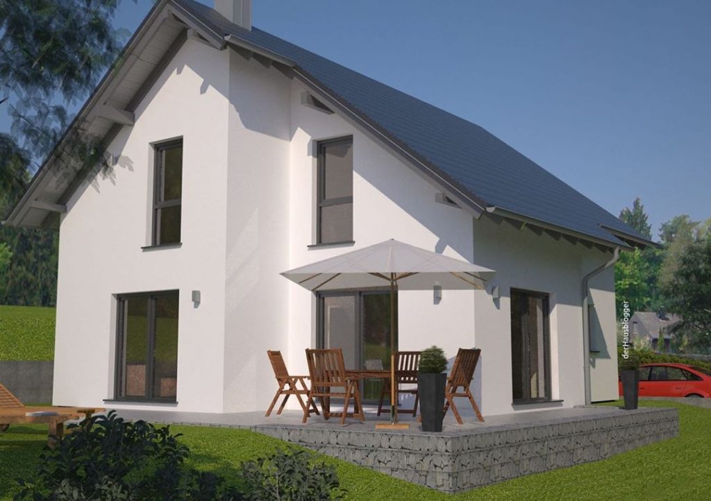 For the 3-member owner family of this nearly 120 m² saddleback house