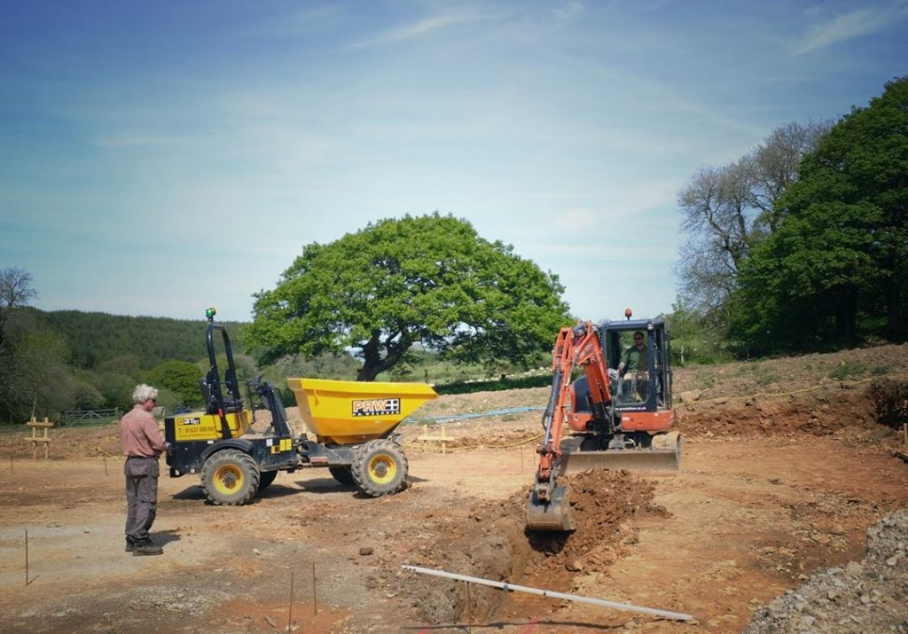 Foundations start today. Woohoo! We are only three in this and that build