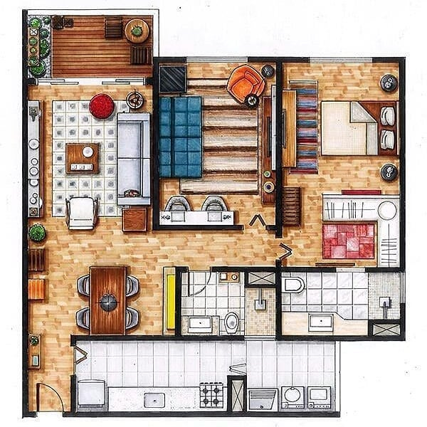Handmade HAUSPLAN, great planning