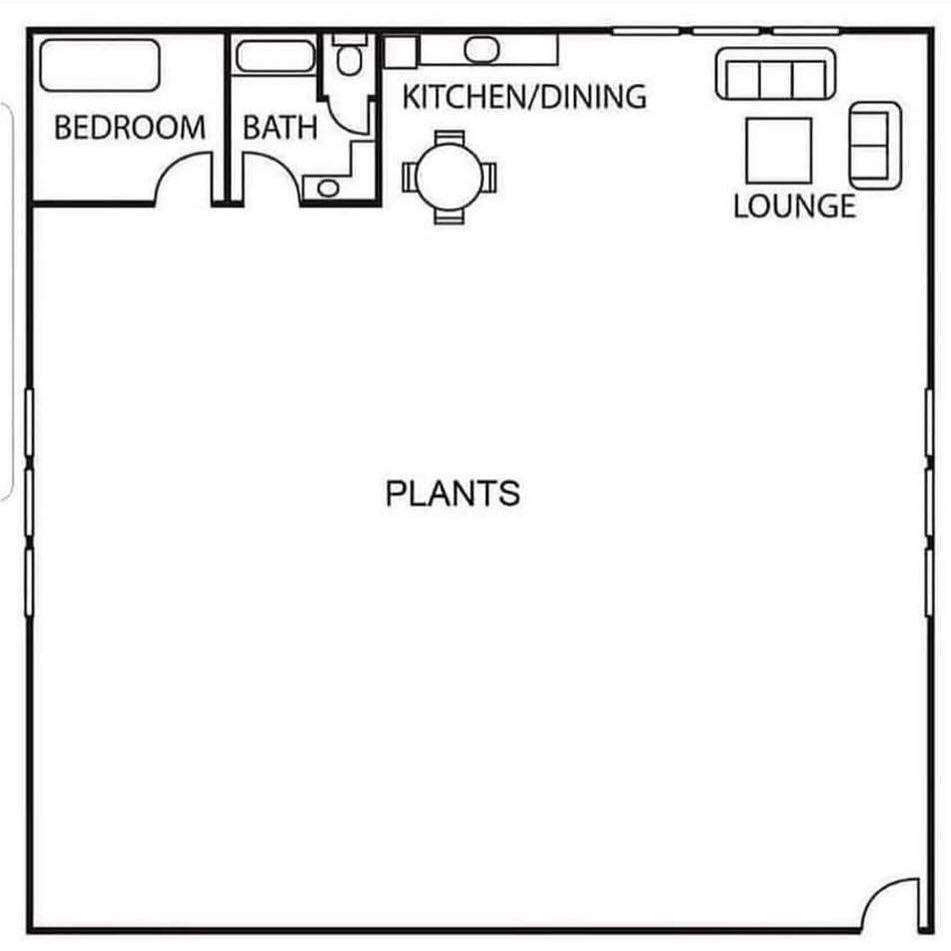 Place for plants is number one in the future dream house.
,