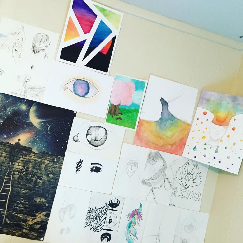 Presumably you will return to Insta. Here are some artworks that I made and hung on my art wall