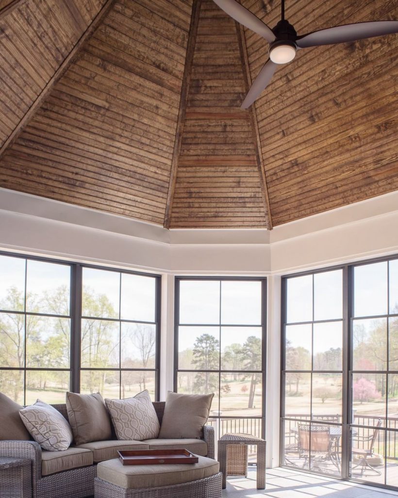 Shielded porch built by The Austin House Plan 1409 by