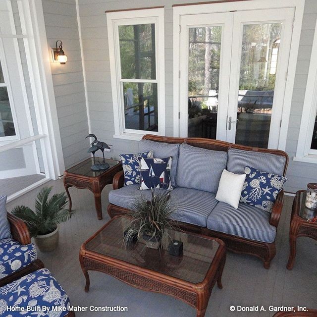 Shielded porch from The Santee House Plan 1011!