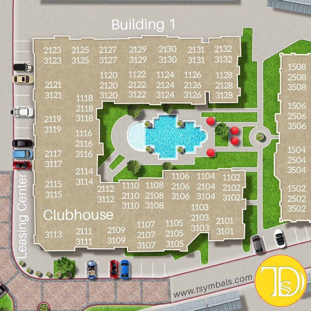 Site Map is the most convenient way to demonstrate your apartment community