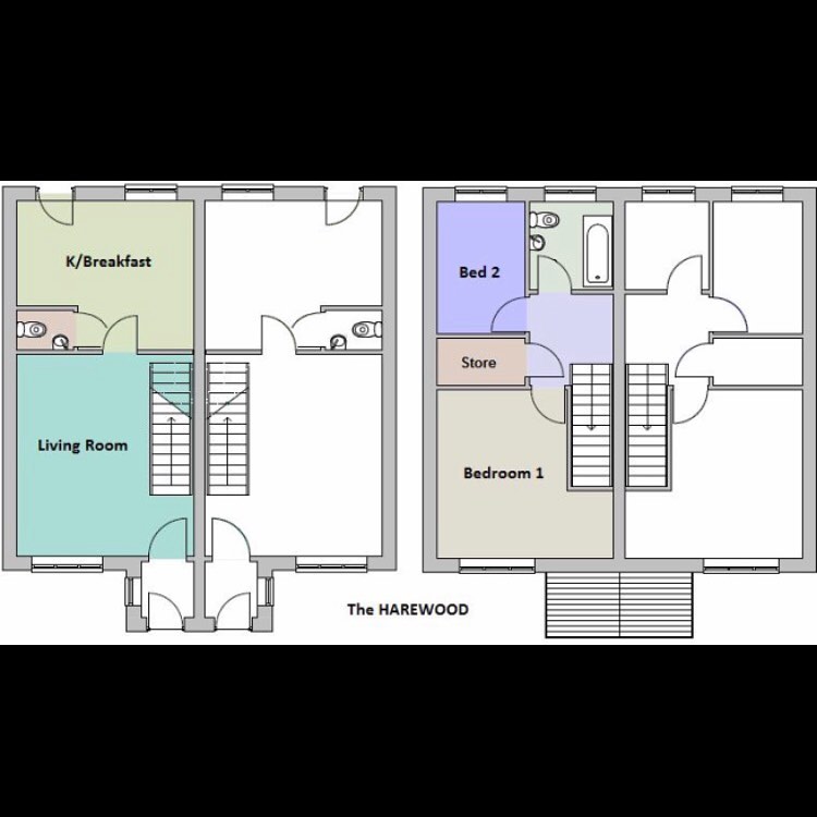 So this is the floor plan for our first home, not as big as everyone else on it