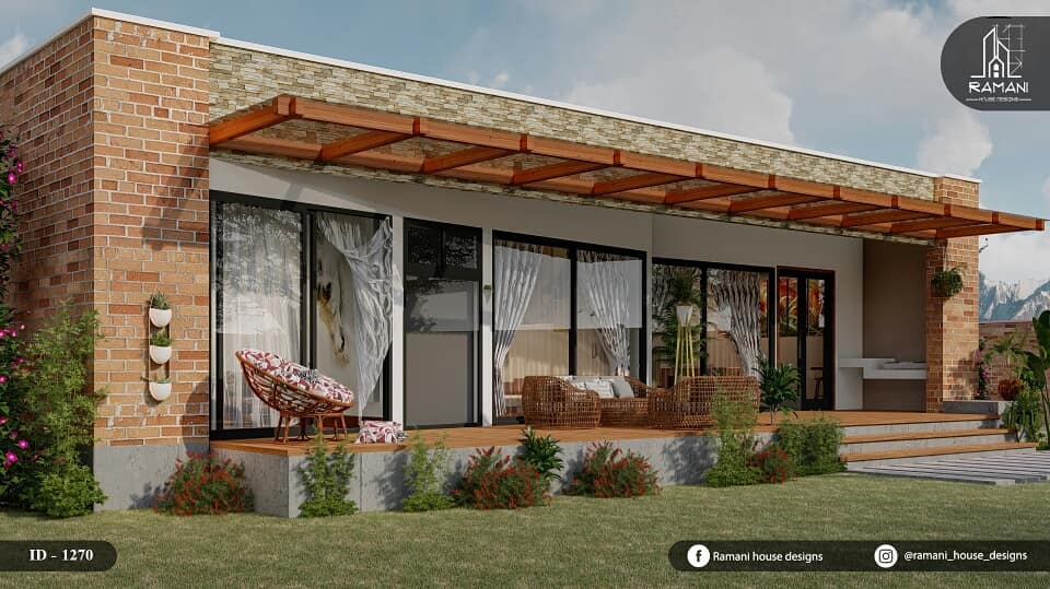 Sunday mood .... House with 2 bedrooms, fits into a plot of 17 meters in length and 18 meters