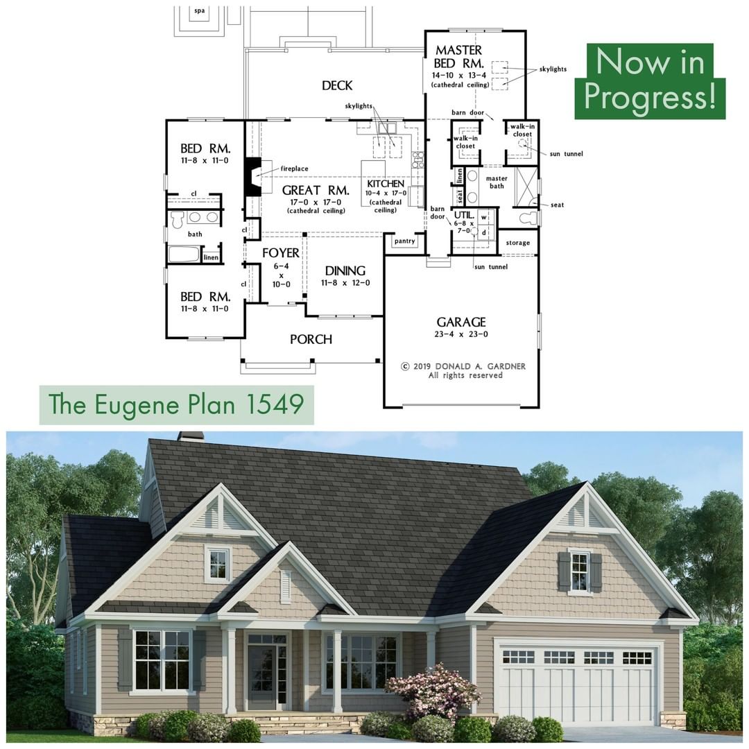 The Eugene House Plan 1549 is in progress! ⁣⁣ Dwg
